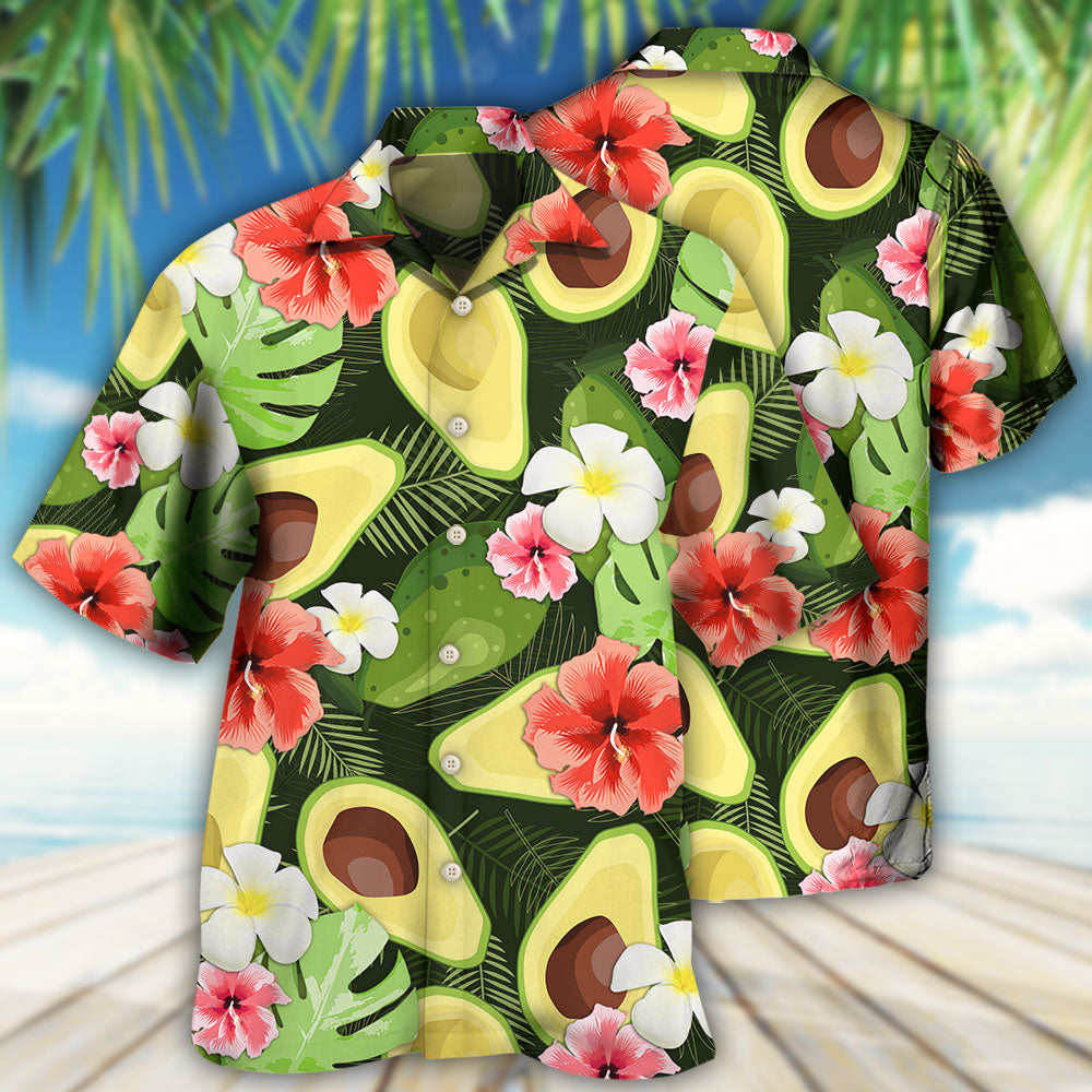 Avocado Tropical Floral Summer – Hawaiian Shirt