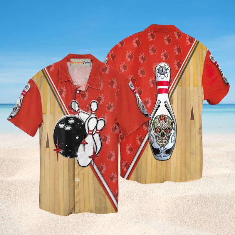 Awesome Bowling Skull Style – Hawaiian Shirt