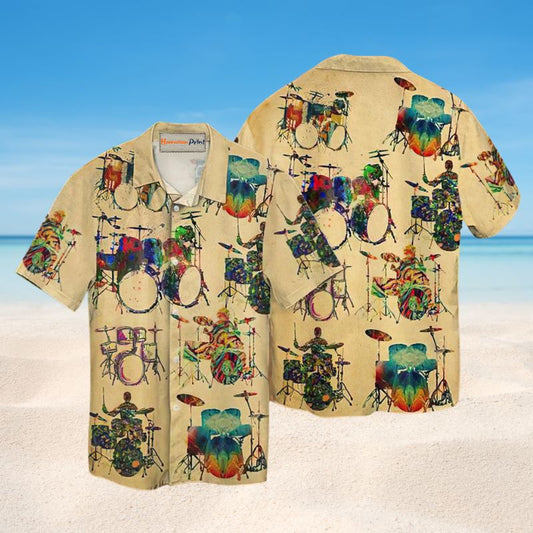 Awesome Drum Music Style – Hawaiian Shirt
