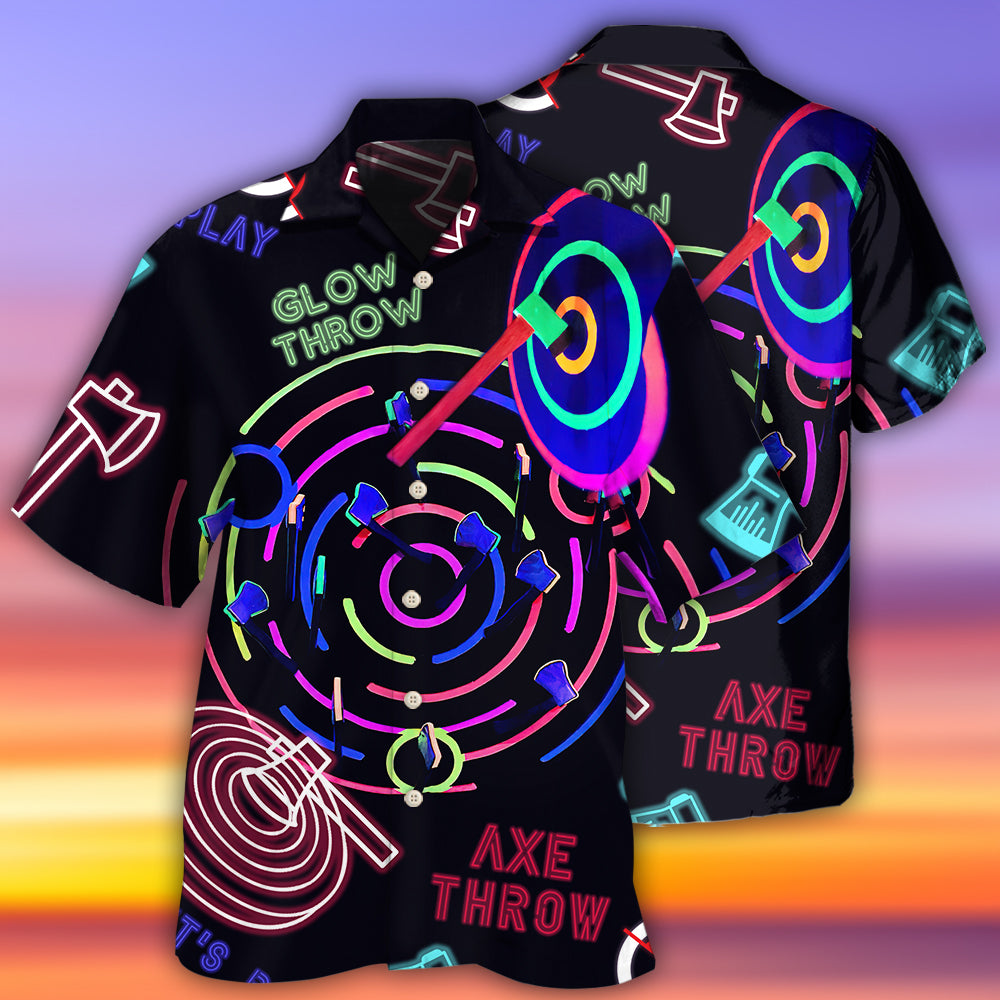 Axe Throwing Strength Sport - Hawaiian Shirt