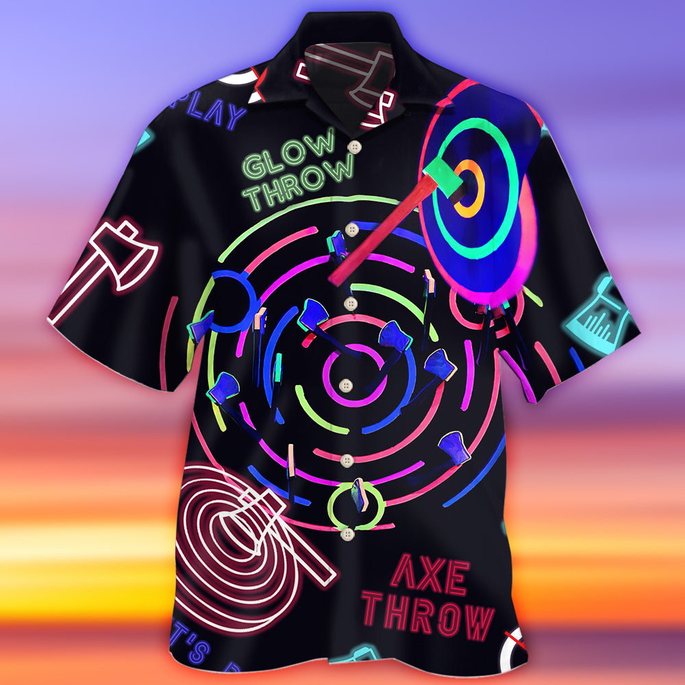 Axe Throwing Strength Sport - Hawaiian Shirt