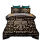 Aztec Eagle Brown Vintage Bedding Cover For Nature Bedroom Decor