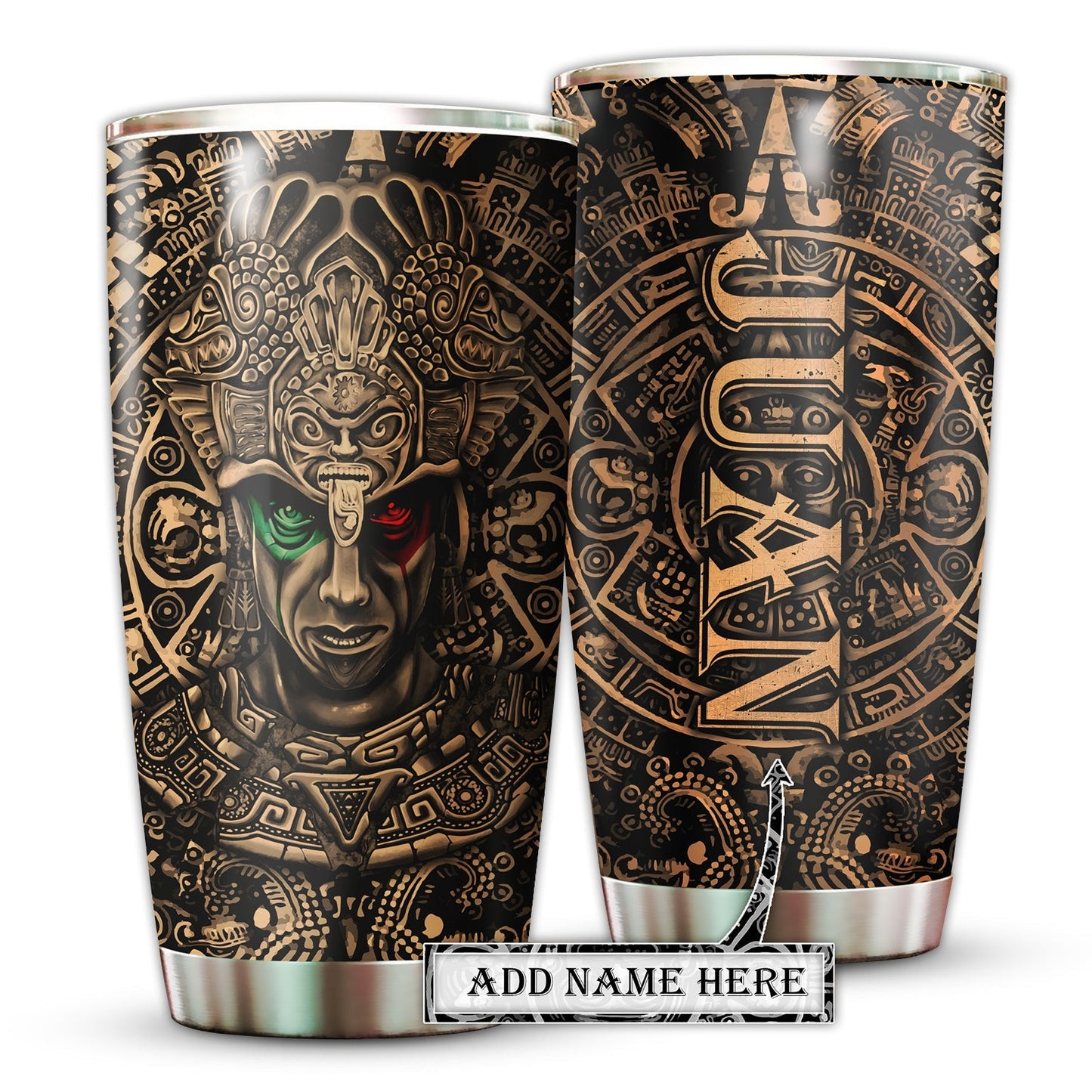 Aztec Mexico With Vintage Sign Personalized 20 Oz Tumbler