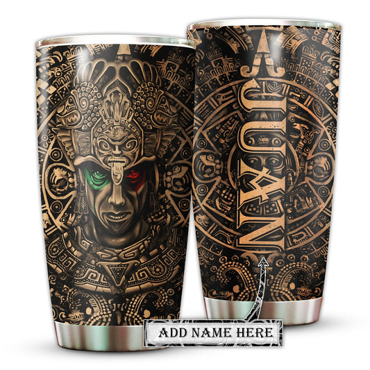 Aztec Mexico With Vintage Sign Personalized 20 Oz Tumbler
