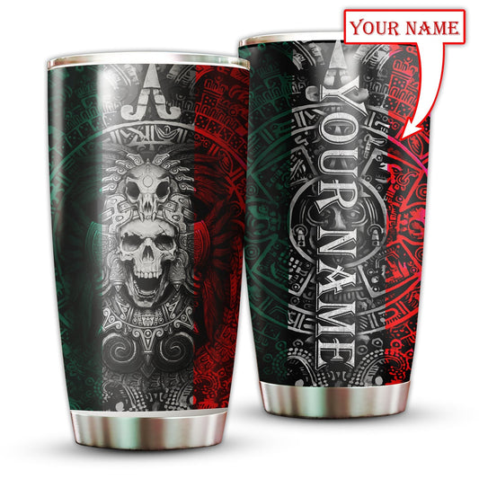 Aztec Mexico With Black Red And White Personalized 20 Oz Tumbler