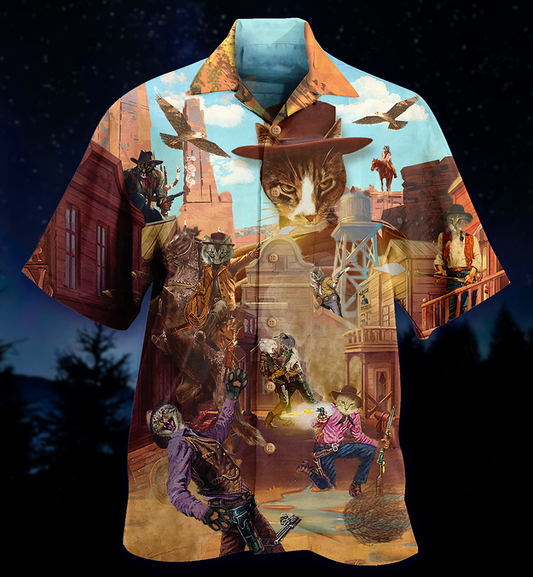 Cowboy Cats Vintage Love Life Limited Edition – Hawaiian Shirt