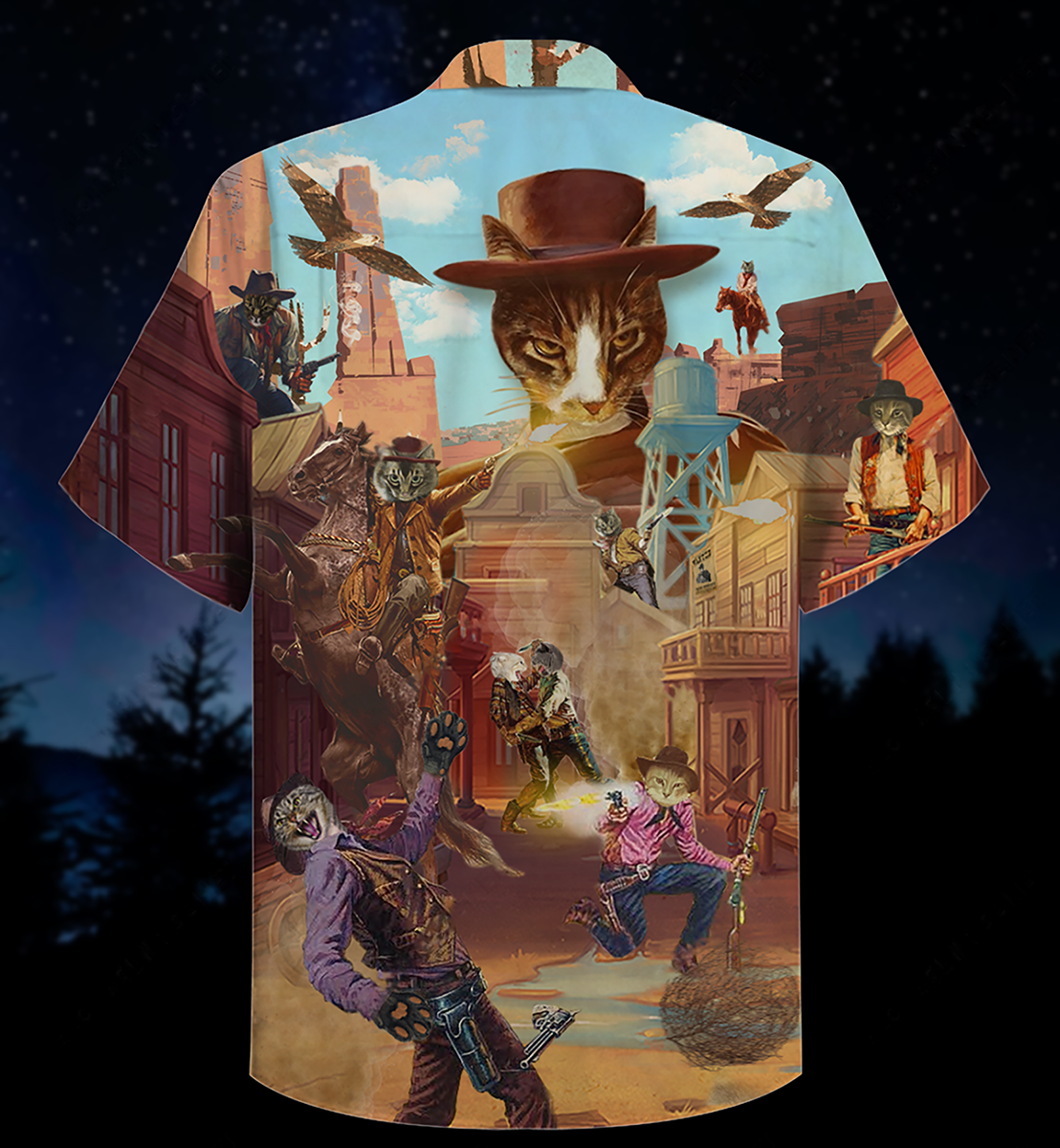 Cowboy Cats Vintage Love Life Limited Edition – Hawaiian Shirt