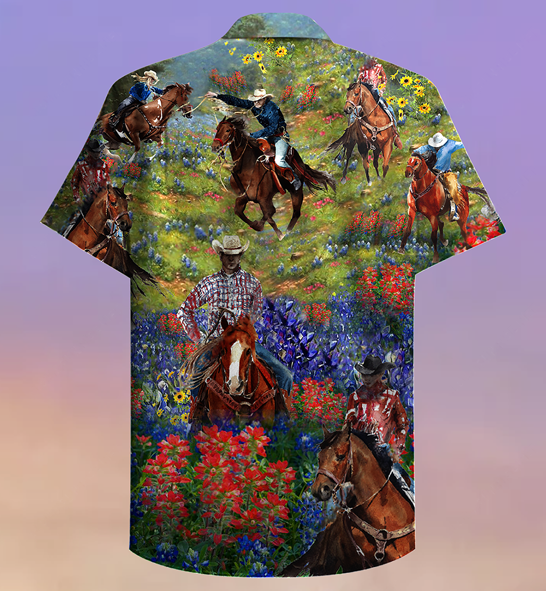 Cowboy Floral Romance Western Style – Hawaiian Shirt