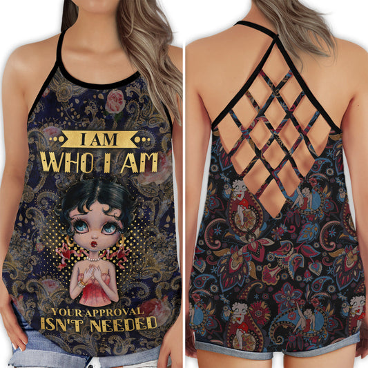 Cute Cartoon BB Love It Fun Vibes - Hollow Tank Top