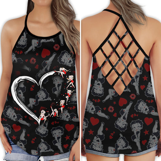 Cute Love Funny Theme – Hollow Tank Top
