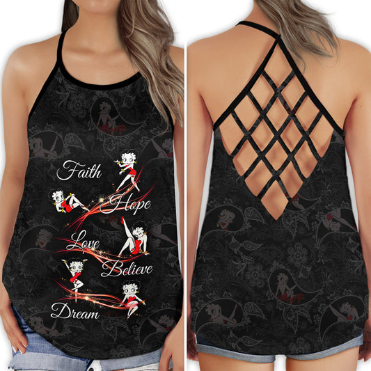 Beautiful Love Faith Theme – Hollow Tank Top
