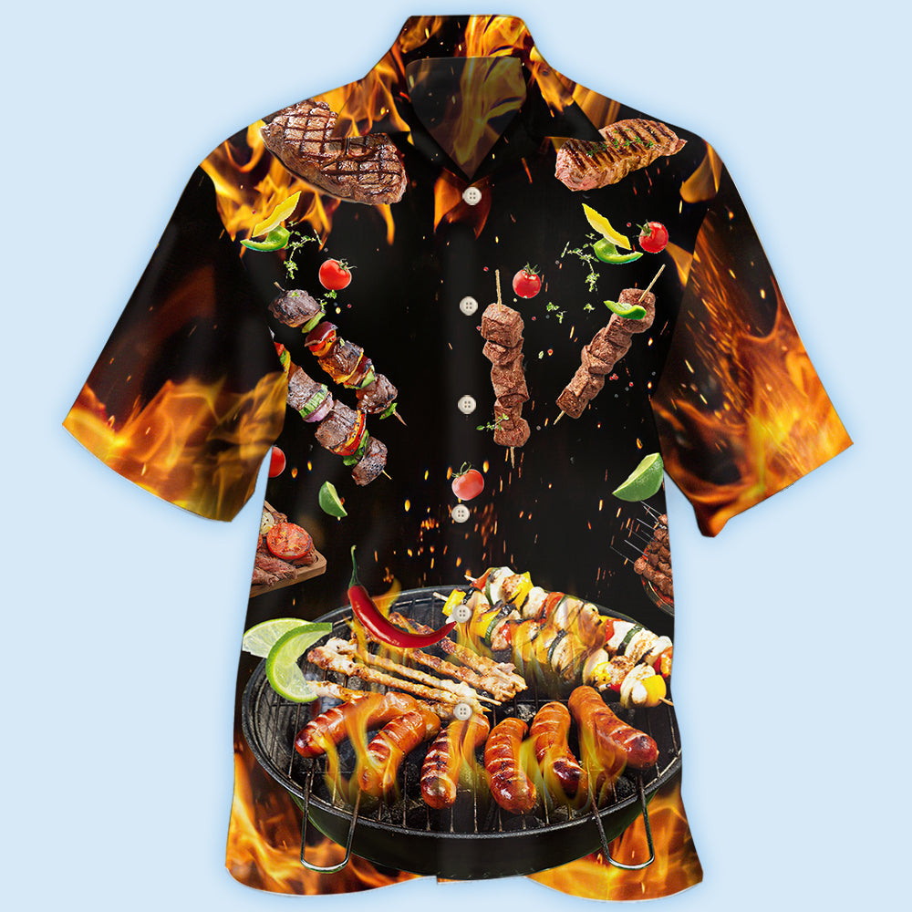 Food BBQ Fire Style – Hawaiian Shirt