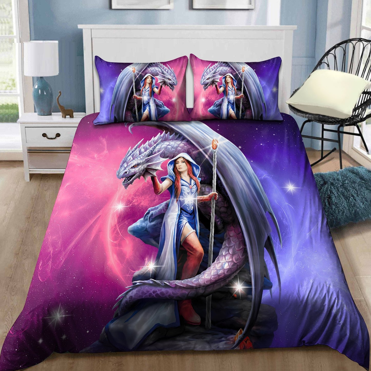 Dragon Fantasy Bedding Cover For Fantasy Bedroom Decor