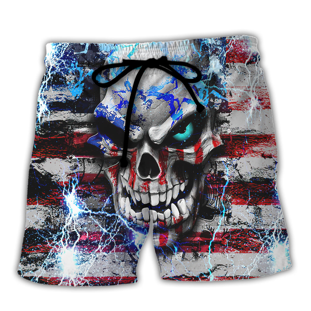 Skull Don't Try To Figure Me Out - Beach Short
