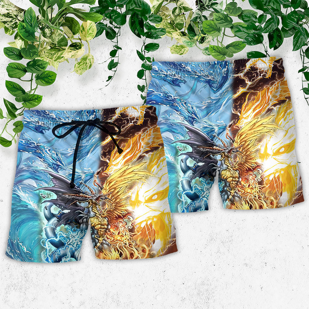 Immortal Dragon Fantasy Art – Beach Short