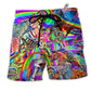 Hippie Horse Run For You - Beach Short - Owls Matrix LTD