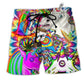 Hippie Unicorn Dream For Wonderland - Beach Short - Owls Matrix LTD
