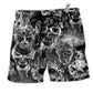 Skull Smoke Kill This Life - Beach Short - Owls Matrix LTD