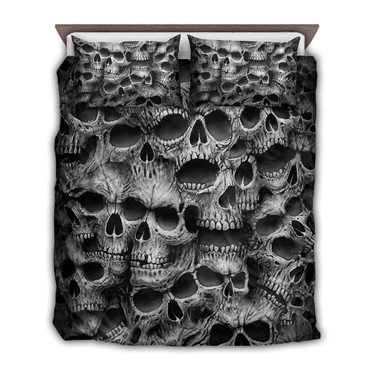Skull Fearless Bedding Cover For Gothic Bedroom Decor