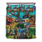Skull And Tiki Summer Vibe Bedding Cover For Gothic Bedroom Decor