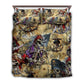 Skull Pirate Treasure Bedding Cover For Gothic Bedroom Decor