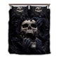 Dark Skull Love Bedding Cover For Gothic Bedroom Decor