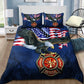 Firefighter Love Bedding Cover For Firefighter Bedroom Decor