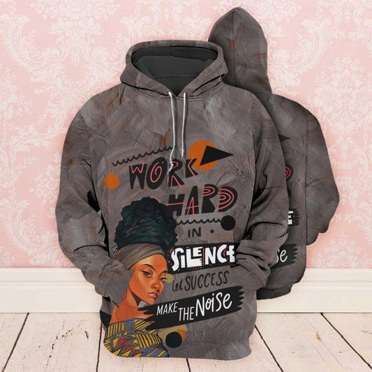 Black Girl Make The Noise Quote - 3D Hoodie
