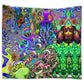 Hippie Funny Octopus Love Music Colorful Ocean 50 x 60 Inch Flannel Blanket For Cozy Bedroom And Sofa Decor