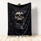 Skull Love Darkness Flannel Blanket For Soft Bed Couch And Home Comfort