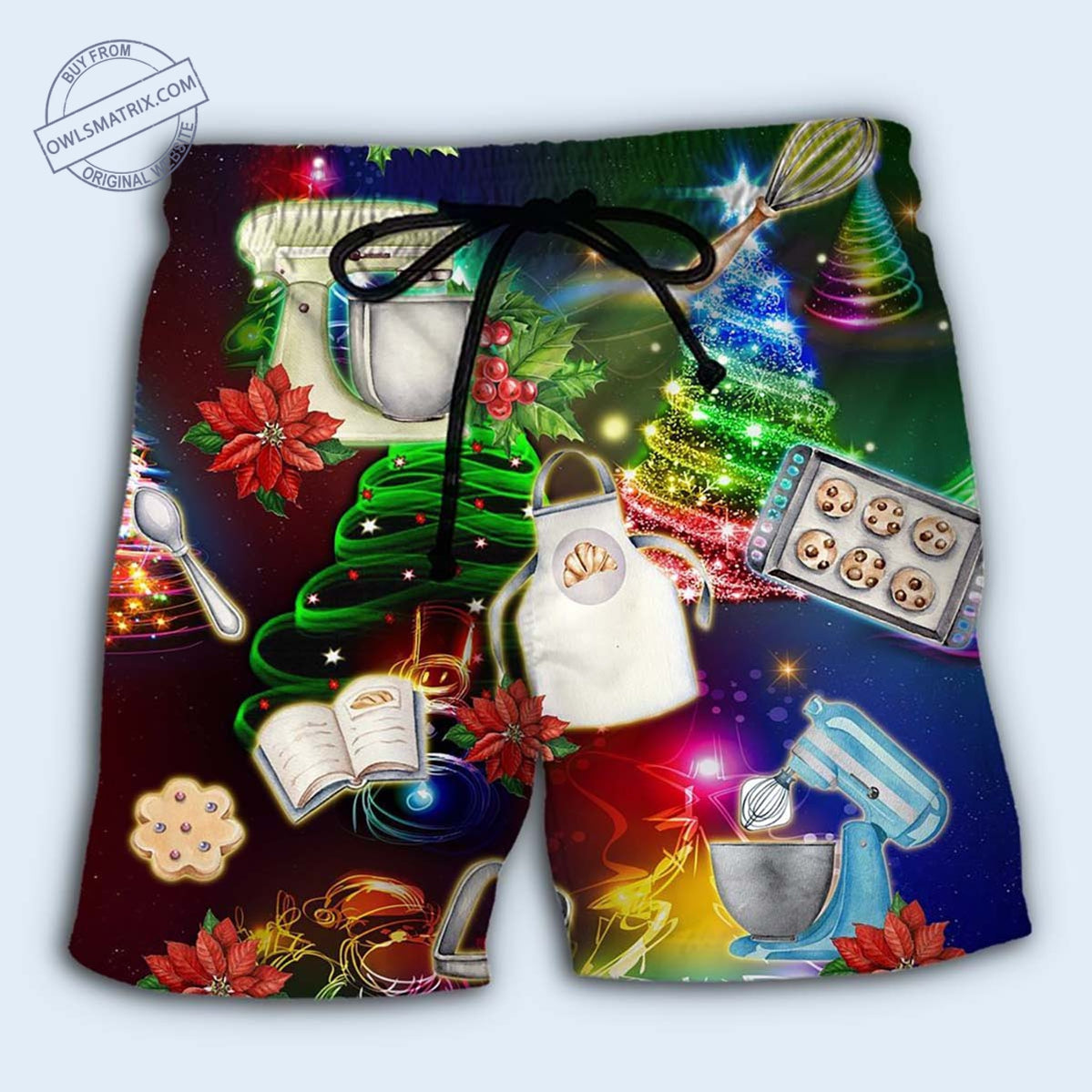 Beach Short / Adults / S Baking Lover Amazing Christmas - Hawaiian Shirt - HAWS02TNH101121 - Owls Matrix LTD