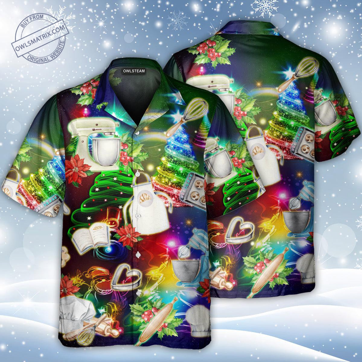 Baking Lover Amazing Christmas - Hawaiian Shirt - HAWS02TNH101121 - Owls Matrix LTD