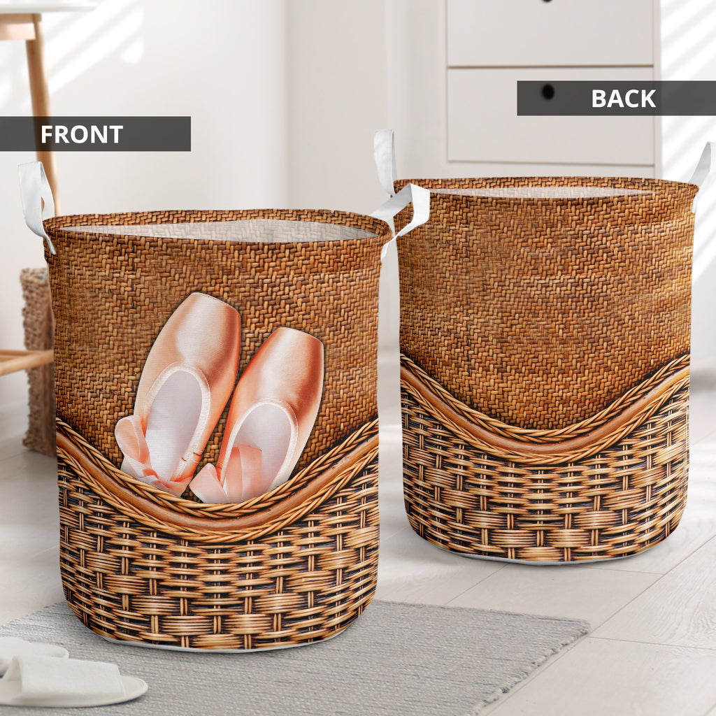 Ballet dance rattan teaxture - Laundry basket - Owls Matrix LTD