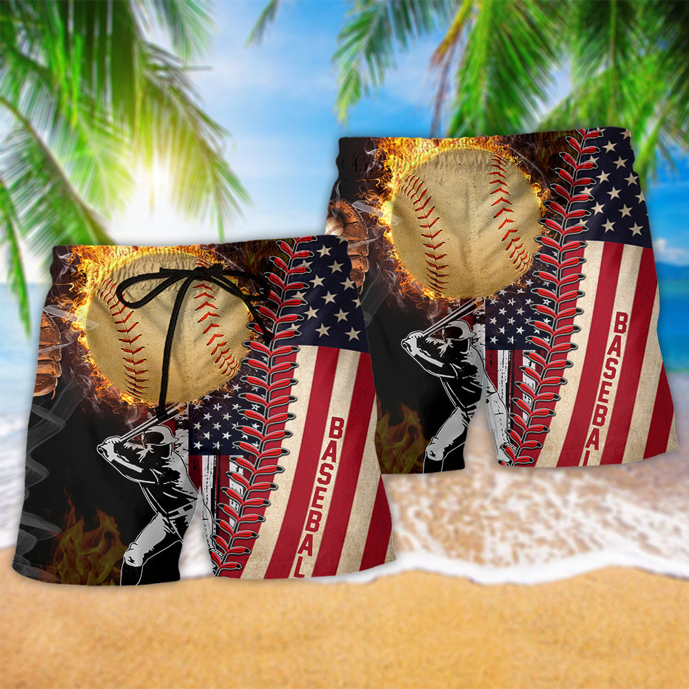Baseball Pure American Sport - Beach Short