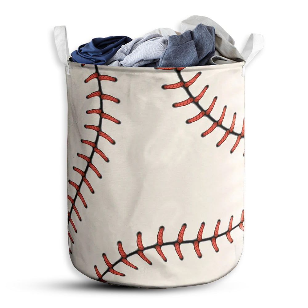 S: 17.72”x13.78” (45x35 cm) Baseball Simple Basic Style – Laundry Basket - Owls Matrix LTD