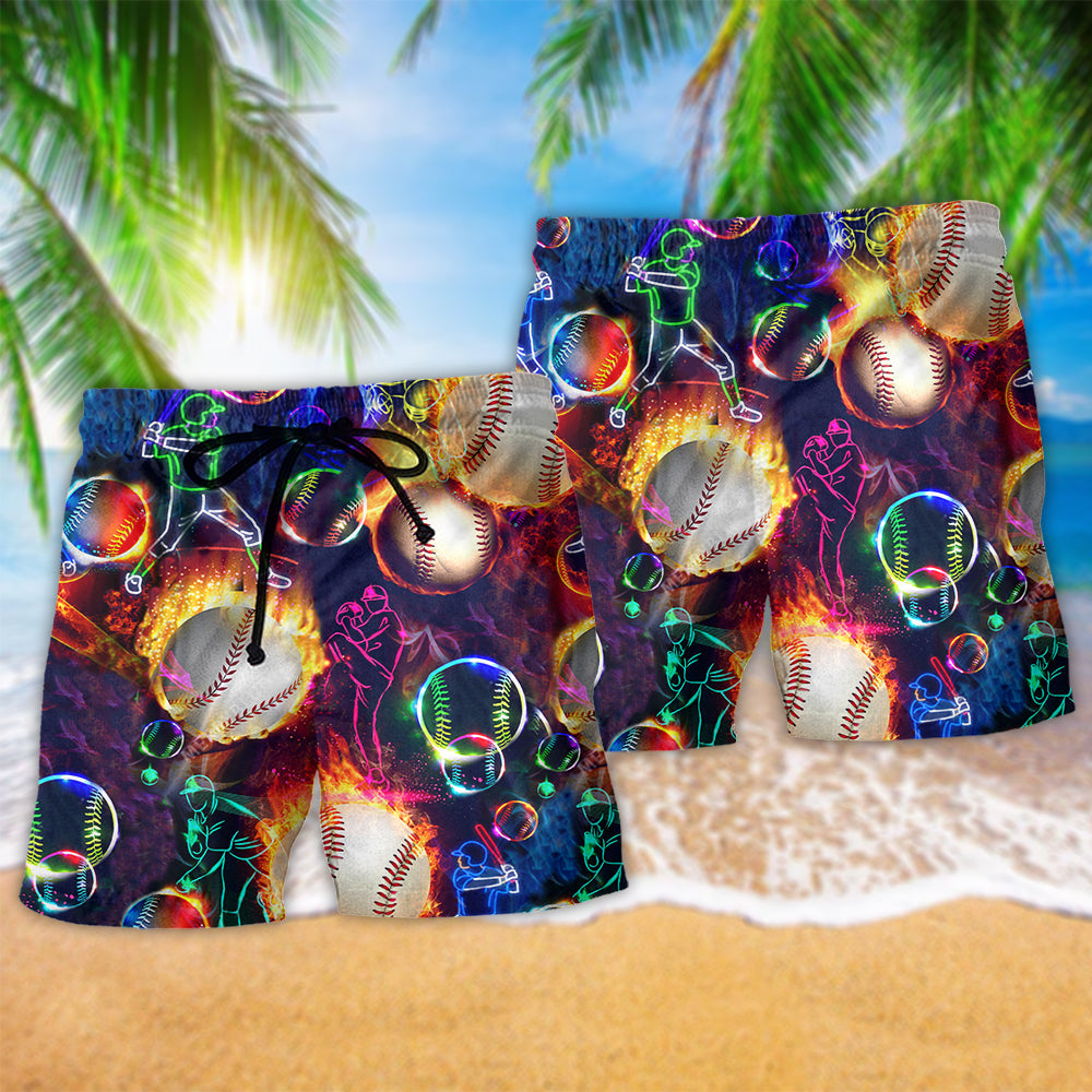 Baseball Funny Quote Art – Beach Short