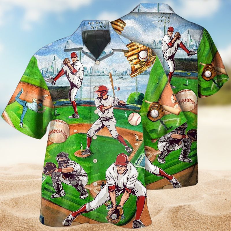 Baseball Sport Style – Hawaiian Shirt