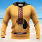 Basic Guitar Yellow Style - 3D Hoodie
