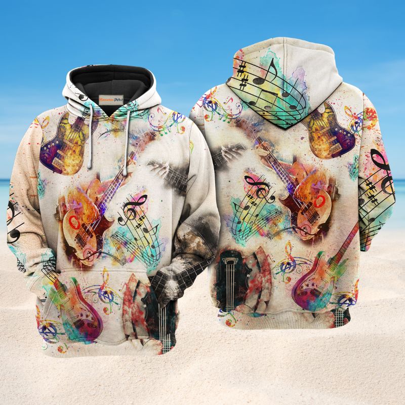 Bass Guitar Way Cooler Quote Art – 3D Hoodie