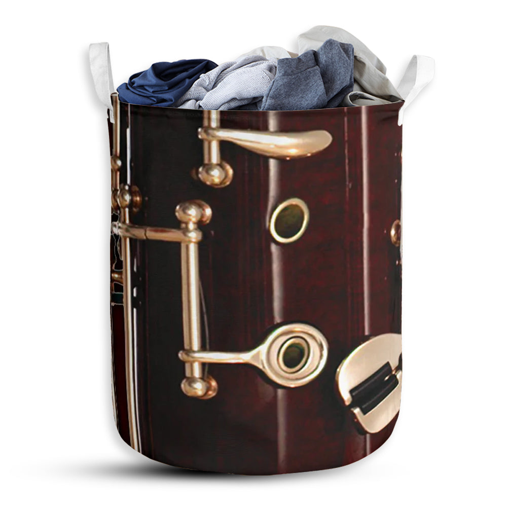 S: 17.72”x13.78” (45x35 cm) Bassoon Shortcut - Laundry basket - Owls Matrix LTD