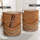 Bassoon Rattan Teaxture - Laundry Basket - Owls Matrix LTD