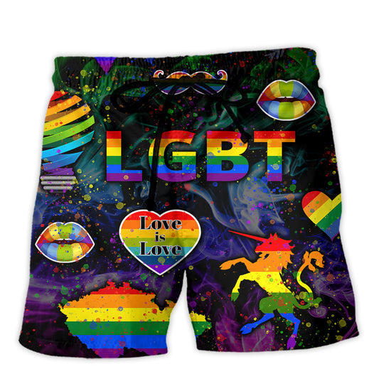 LGBT Pride Be Careful Who You Hate – Beach Short