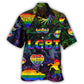 Equality Message Bold Rainbow Art - Hawaiian Shirt