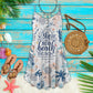 Cute Beach Girl Vibes – Women's Summer Sleeveless V-Neck Camisole Dress