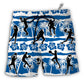 Beach Short / Adults / S Netball Beach Tropical Floral - Beach Short - Owls Matrix LTD