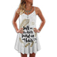 Salt Air Sandy Hair – Women's Summer Sleeveless V-Neck Camisole Dress