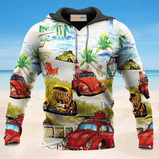 Beach Car Love Forever - 3D Hoodie