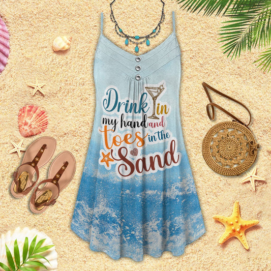 Beach Lover Limited – Women's Summer Sleeveless V-Neck Camisole Dress