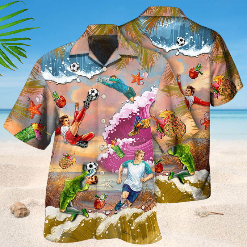 Beach Soccer Summer Style – Hawaiian Shirt