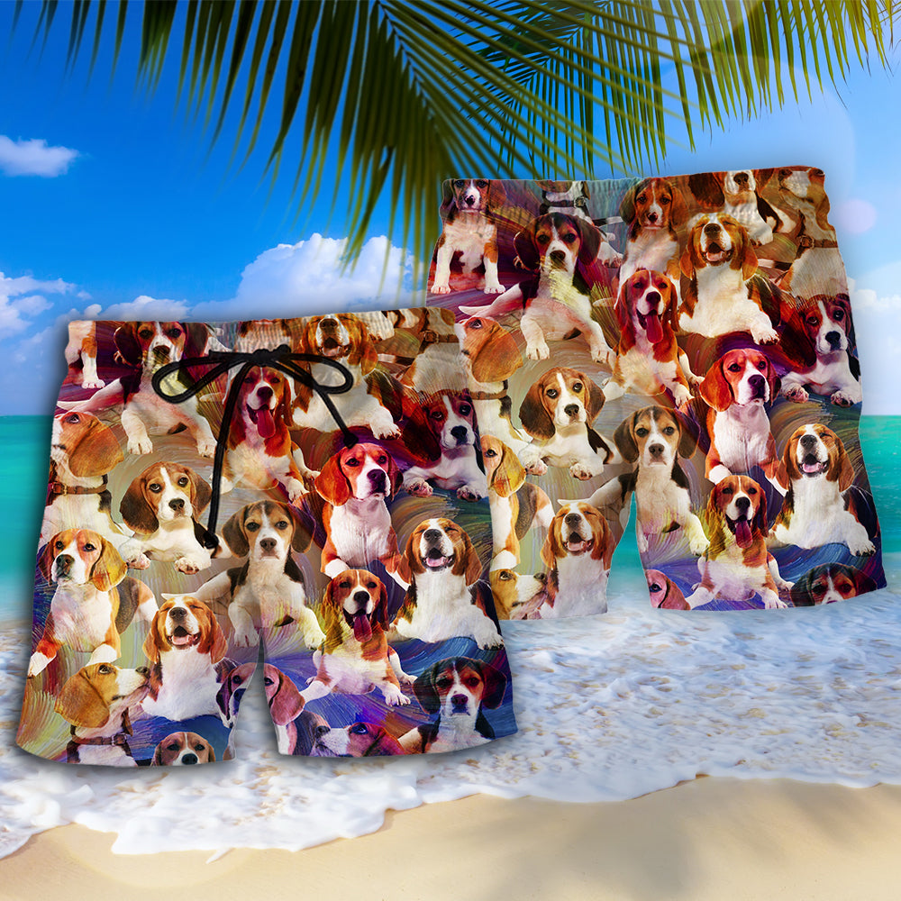 Beagle Vintage Dog Lover - Beach Short